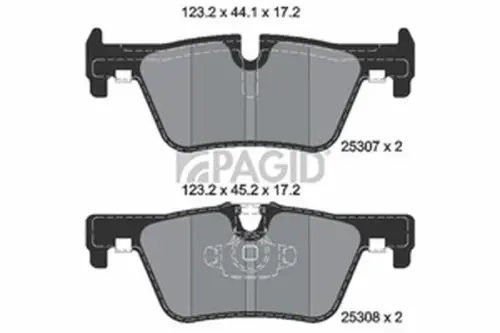 Pagid OEM Brake Pads T3138N (Rear)