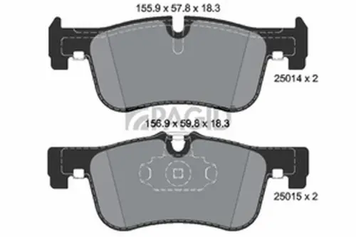 Pagid OEM Brake Pads T3141N (Front)