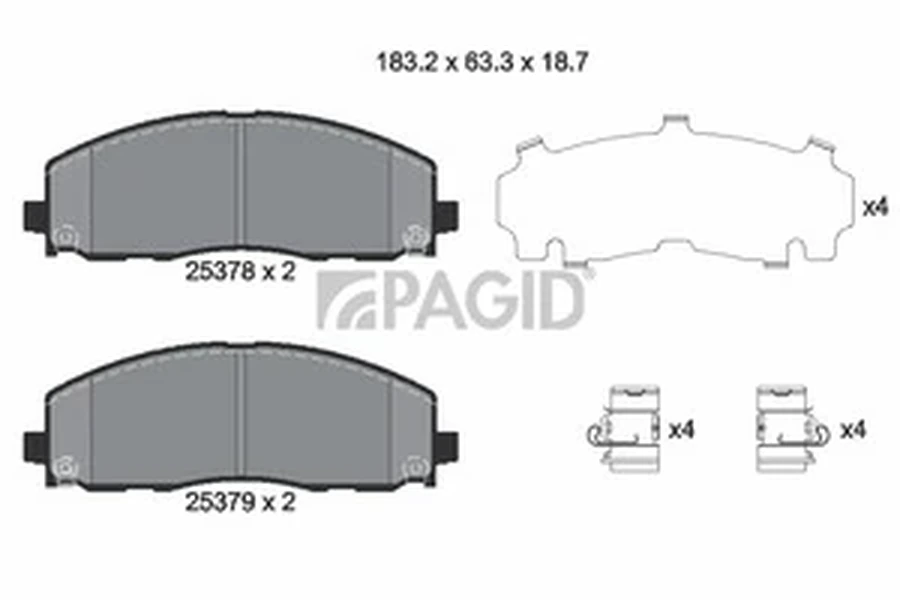 Pagid OEM Brake Pads T3144N (Front)