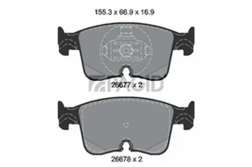 Pagid OEM Brake Pads T3197N (Front)