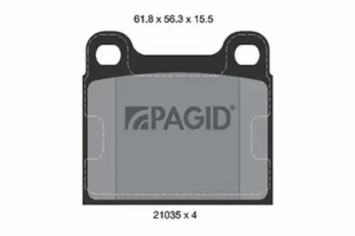 Pagid OEM Brake Pads T4114N (Rear)
