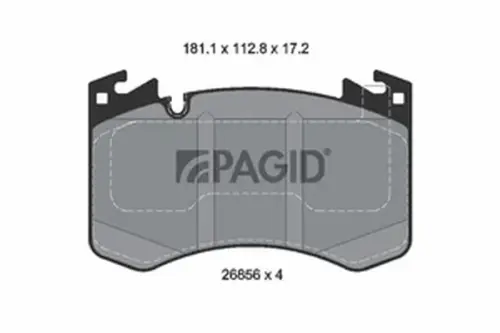 Pagid OEM Brake Pads T4277N (Front)