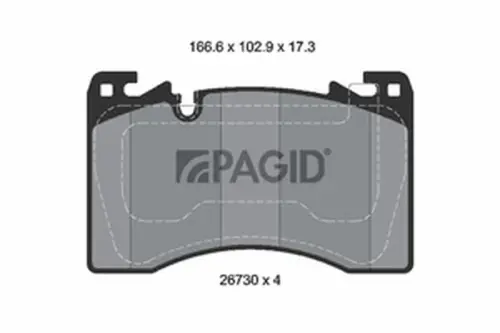 Pagid OEM Brake Pads T4278N (Front)