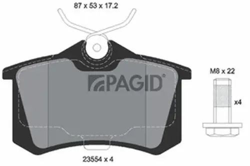 Pagid OEM Brake Pads T5075N (Rear)